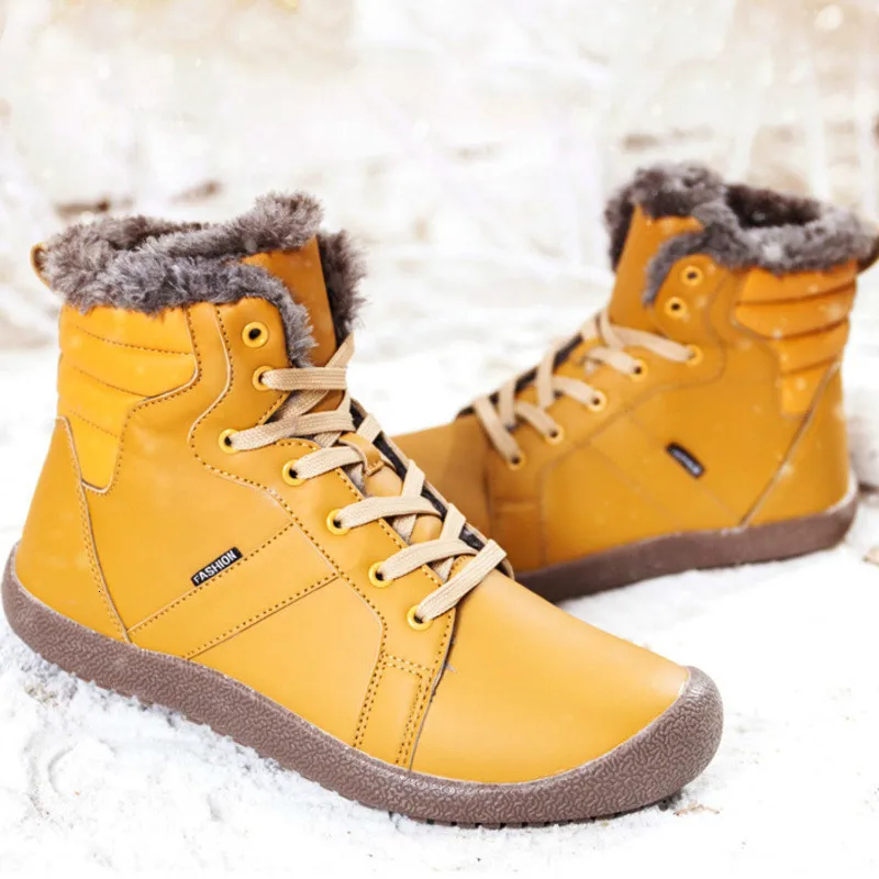 

22.5CM To 29 CM Snowfield Snowboard Boots Men And Women Increase Down Thickening Increase Zapatos De Mujer Ski Shoes Woman