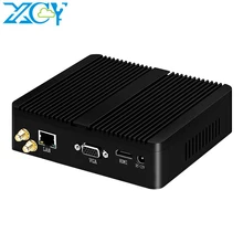 Xcy fanless mini pc intel celeron j1900 ganhar windows 10 7 linux fino cliente minipc pfsense micro lan porto tv desktop computador nuc