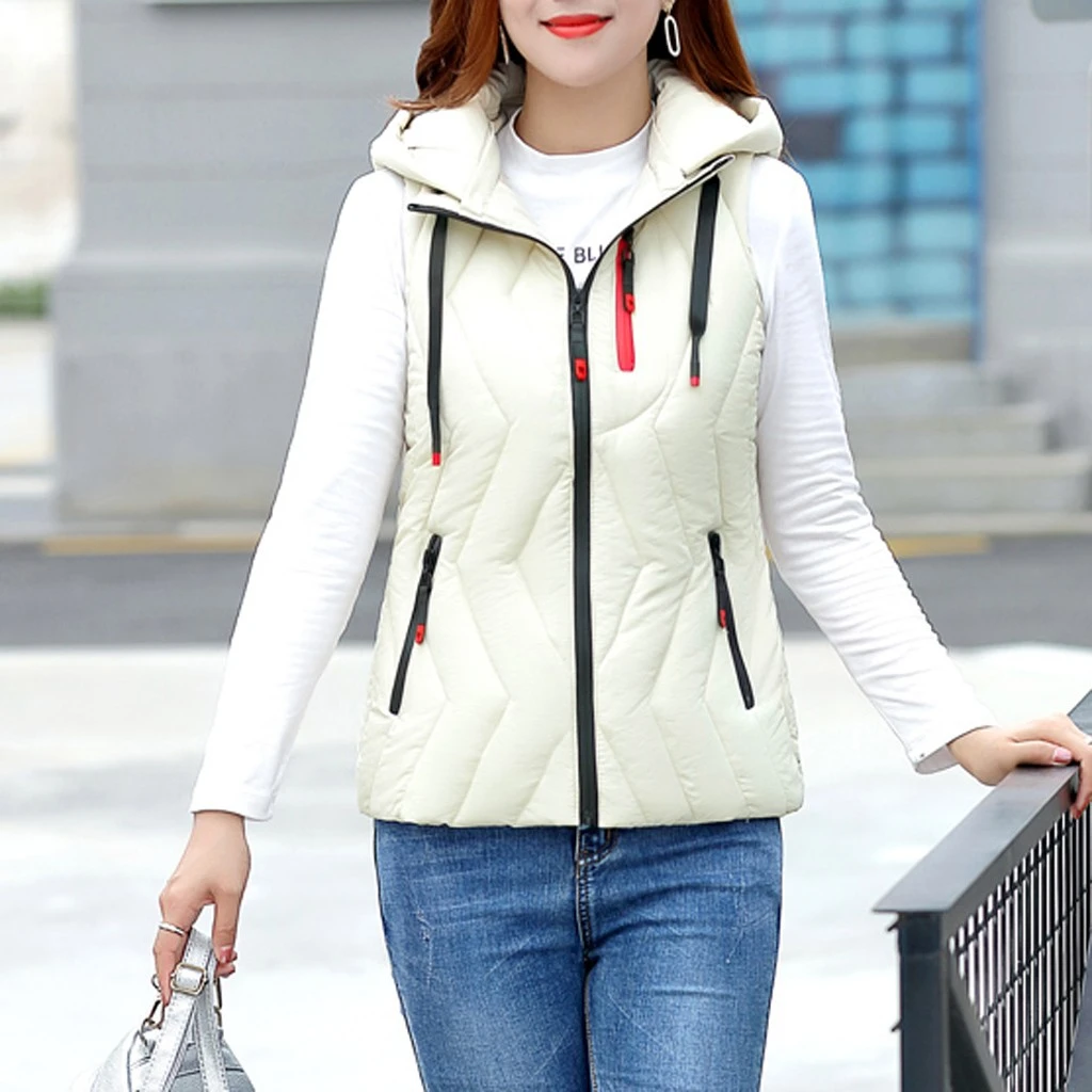 JAYCOSIN Spring Fashion New Brand Autumn Slim Velvet Women Jacket Warm Cotton Hooded Winter Warm Jacket Motorcycle Vest 906