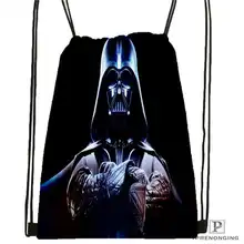 Пользовательские Звездные войны Дарт Вейдер-штормтроо походная сумка на шнурке милый рюкзак дети ранец(черная спина) 31x40 см#2018611-2(20