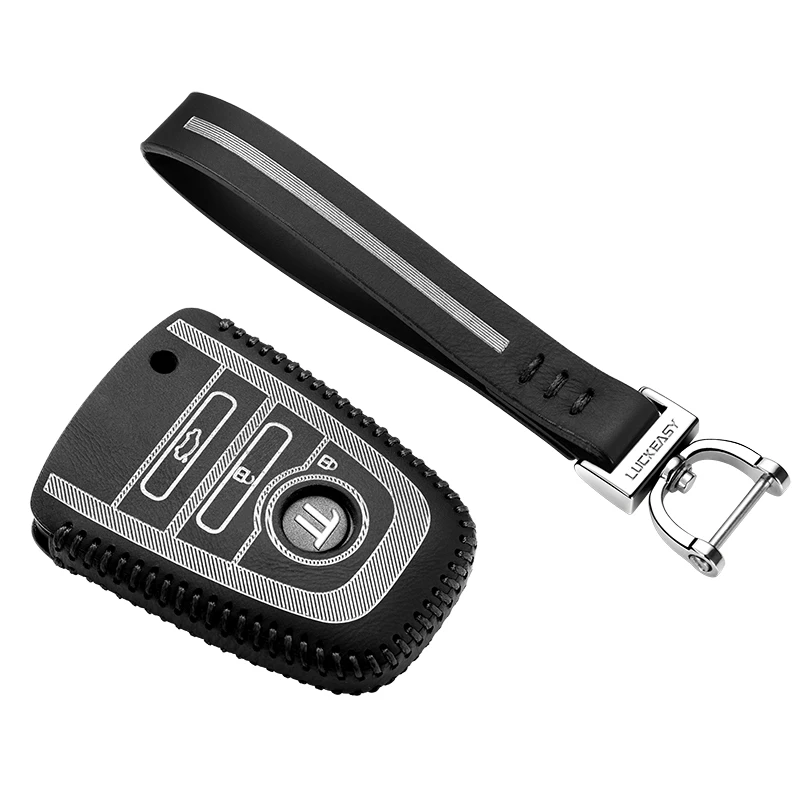 black 2 Luckeasy кожаный чехол для ключей yodu pi 3 Автомобильный ключ сумка/чехол кошелек держатель key2y - Название цвета: black 2