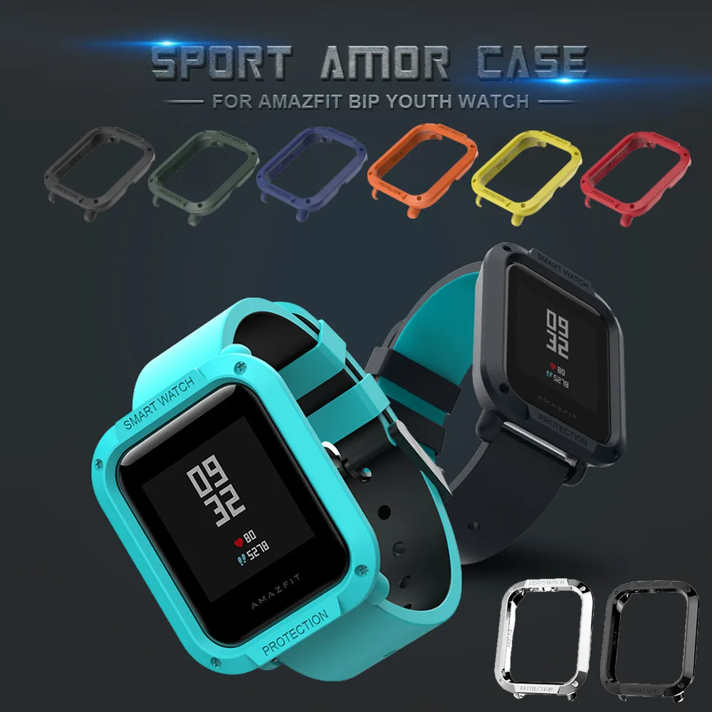 Защитный чехол для корпуса ПК для Huami Amazfit Bip Lite Smart протектор для часов ударопрочный цветной пыленепроницаемый корпус для часов