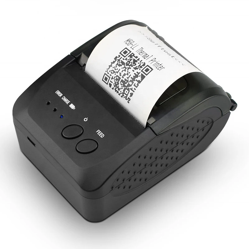 Портативный мини Bluetooth принтер беспроводной Термальный чековый принтер для мобильного телефона окно 58 мм 2 дюйма pos машина - Цвет: 5809DD