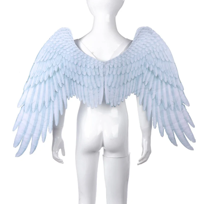 

New Arrival Non-Woven Fabric 3D Angel Wings Halloween Mardi Gras Theme Party Costume Cosplay Wings For Children 5-10 Years