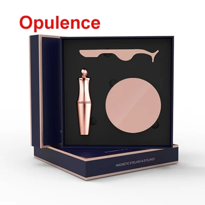 Волшебная Магнитная жидкая подводка для глаз и магнитный ненастоящий ресницы и набор пинцетов накладные ресницы на магнитах - Цвет: Gift box-Opulence