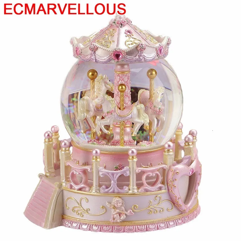 Подарок для девушки Carrossel Ballerina Muziekdoosje Spieluhr снежный шар Boite A Musique музыкальная
