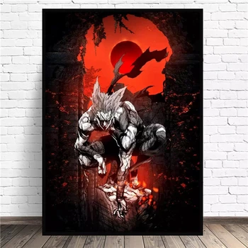 

Garou Ningen Kaijin Anime Home Decor Canvas Prints Cool Painting Poster Wall Art Modular Picture For Bedside Background No Frame