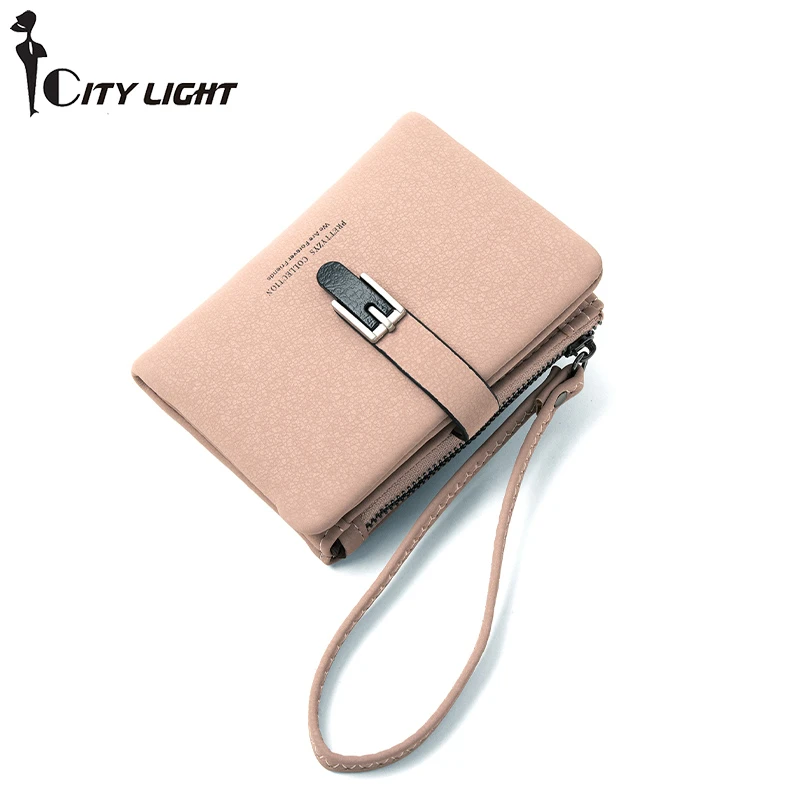 Vervelen Terug, terug, terug deel Indiener Women Wallet Short Design Fashion Wrist Small Bag Brand Pu Leather Coin  Purse Hasp Zipper Female Card Holder Clutch - Wallets - AliExpress