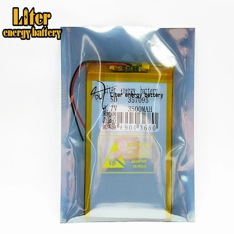 357095 3,7 V 3500 mAh литиевая батарея Замена для MP4 MP5 gps DVD, PAD MID планшетных ПК BT перезаряжаемая Колонка Батарея