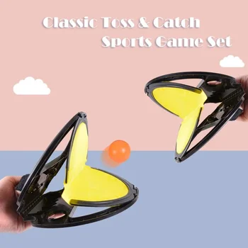 

Table Tennis Toss Catch Ball Game Set Catch Ball Game Set Throw And Catch Parent-Child Interactive Outdoor Toys