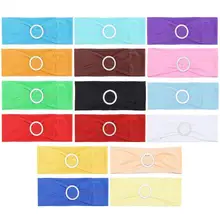 Бантик спандекс чехлы для стульев пояса стрейч хлопок стулья полосы w/Пряжка Свадебный декор бант украшения для стульев