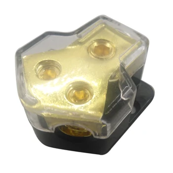 

Car Audio 1x 2GA In 2x 4GA Out Power/Gound Distribution Block 2-Way