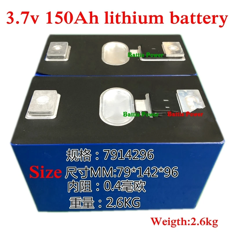 3,7 v литий-полимерный аккумулятор 3,7 v 150Ah 3-5C скорость литий ионный аккумулятор 110Ah 100Ah набор «сделай сам» для 12v 24v экскурсионный автобус солнечной энергии