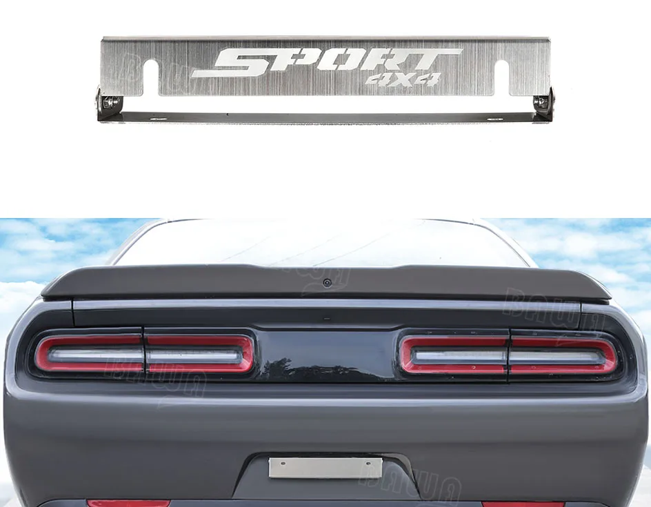 BAWA нержавеющая сталь номерной знак конверсионная рамка для Dodge Challenger+ Автомобильные внешние аксессуары