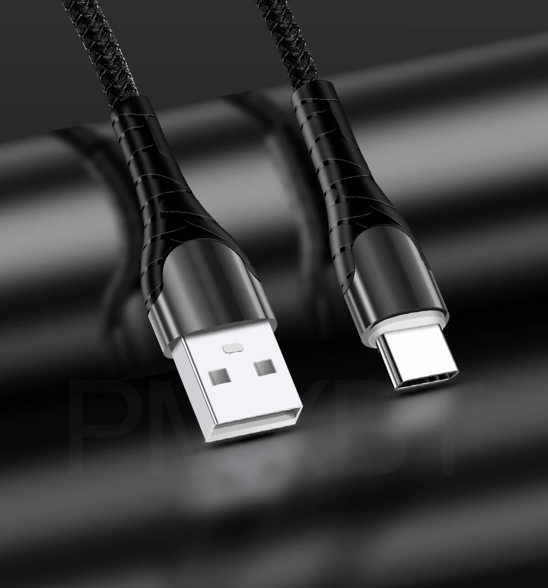 3A светодиодный кабель usb type-C для быстрой зарядки, USB-C светильник, провод для samsung Xiaomi huawei P30, шнур зарядного устройства для мобильных смартфонов USBC