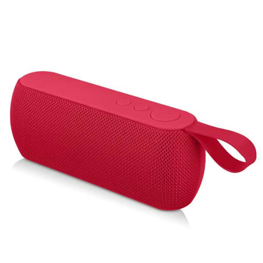 Новинка, Мини Портативный беспроводной Bluetooth динамик, стерео динамик, 4 цвета, радио, музыкальный сабвуфер, бас для компьютера, мобильного телефона - Цвет: Red