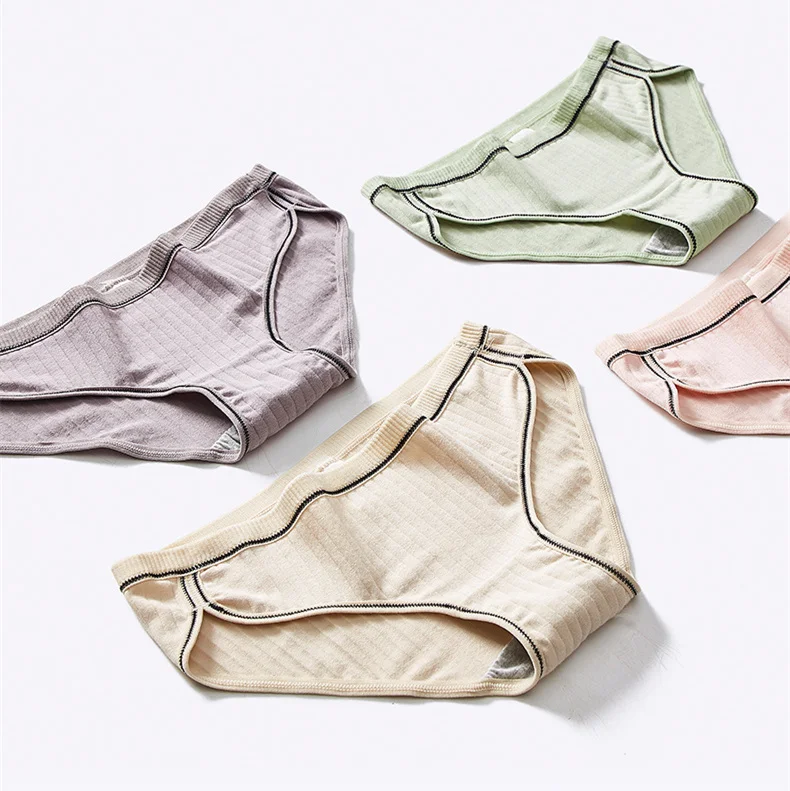 3pcs/lot girl cotton briefs underwear panties for woman female lingerie ladies panty ladies underpants