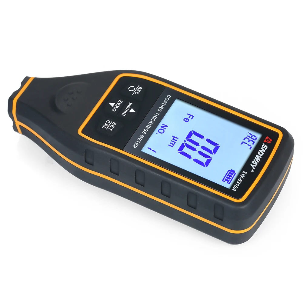 Digital Paint Coating Thickness Gauge Car detector Refinishing Paint micrometer Automotive Coating test high-precise probe Meter