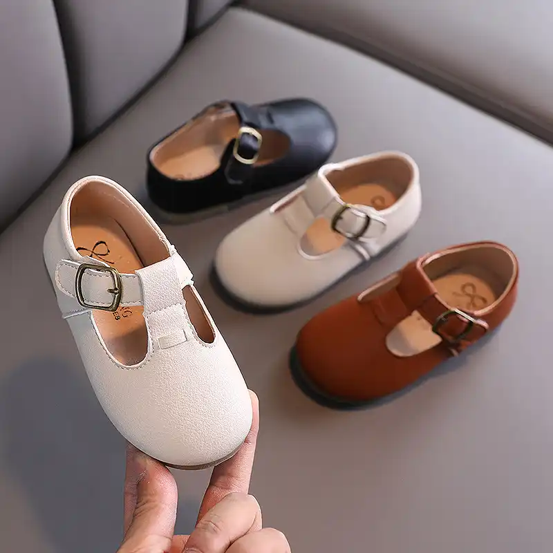 Girls Shoes Boys Flats T Strap Kids Shoes Leather Dress Shoes For Child  Girls Princess Shoes Baby Toddlers Anti Slippery 1 5y|Leather Shoes| -  AliExpress