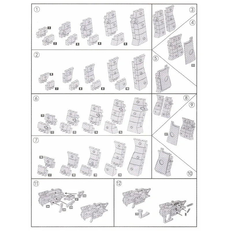 DIY Building Blocks Gun Toys Weapon Pistol Desert Eagle Mini Plastic Assembly Toy Model Kits Can Fire Bullets for Kids Gifts 4 DIY Building Blocks Gun Toys Weapon Pistol Desert Eagle Mini Plastic Assembly Toy Model Kits Can Fire Bullets for Kids Gifts 4