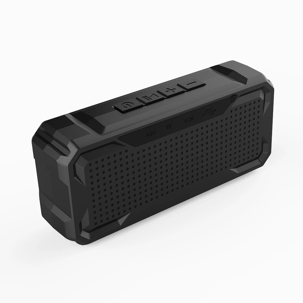 20 W Portable Wireless Bluetooth speaker Loudspeaker Sound System stereo Music FM Radio MP3 Ture Waterproof Outdoor Speaker - Цвет: black