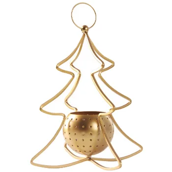 

1Pc Candleholder Elegant Candlestick Xmas Tree Shape Candle Stand Desktop Decor