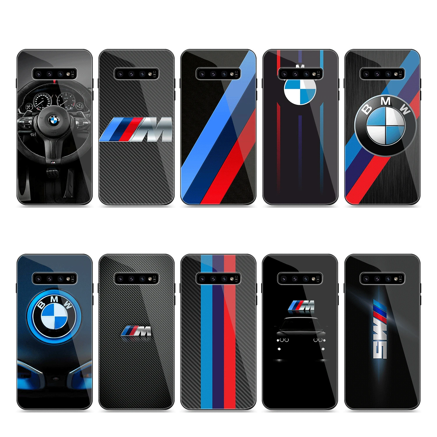 

BMW Glass Case For Samsung Note 8 Note 9 Note 10 Cover Phone For Samsung Note 10 Plus