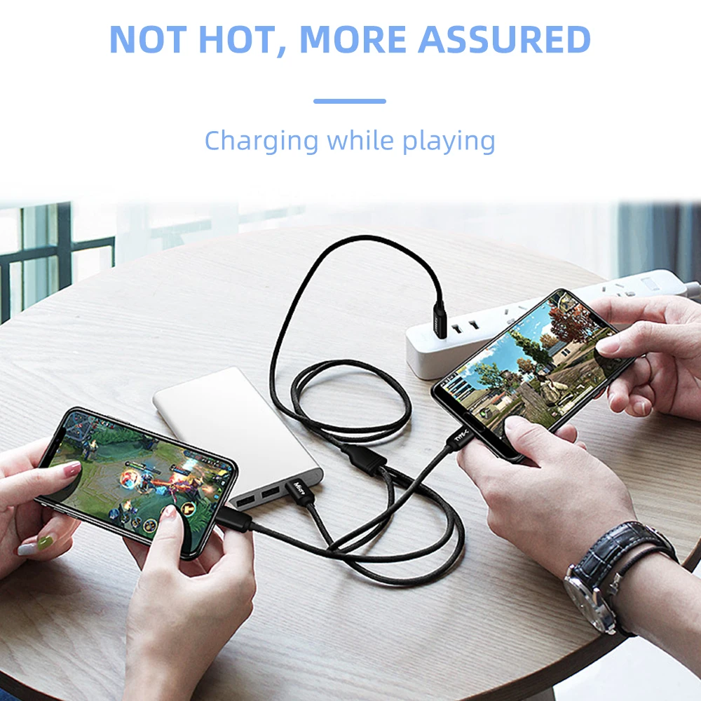 FDBRO 3 в 1 USB кабель для Iphone 6 7 Plus 8 XS Micro USB кабель для телефона samsung usb type C кабель для huawei для Xiaomi