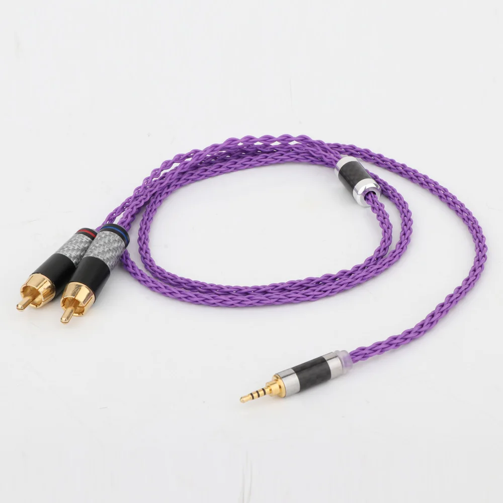 HiFi Cable With 2 5mm Trrs Male To 2RCA Compatible with Hifiman ANANDA ah d7200 d5200 Headphones