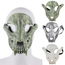 Унисекс Хэллоуин Марди Гра лицо Овцы череп маска Злодеи костюм вечерние мяч рейв маска аксессуары оборка маска животного