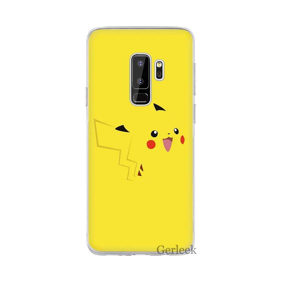 Чехол для телефона для samsung Galaxy M10 M20 M30 M40 S6 S7 край S8 S9 S10 S10e Plus Note 8 9 S3 S4 S5 твердый переплет «Пикачу», красивый