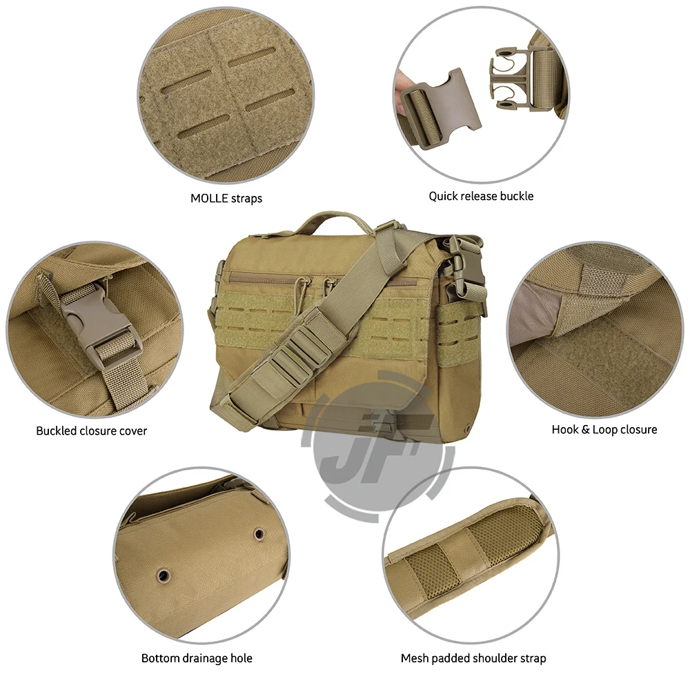  Tactical Rush Delivery MIKE 6L Messenger Bag EDC Sling Pack Padded Laptop Camera Shoulder Bag MOLLE