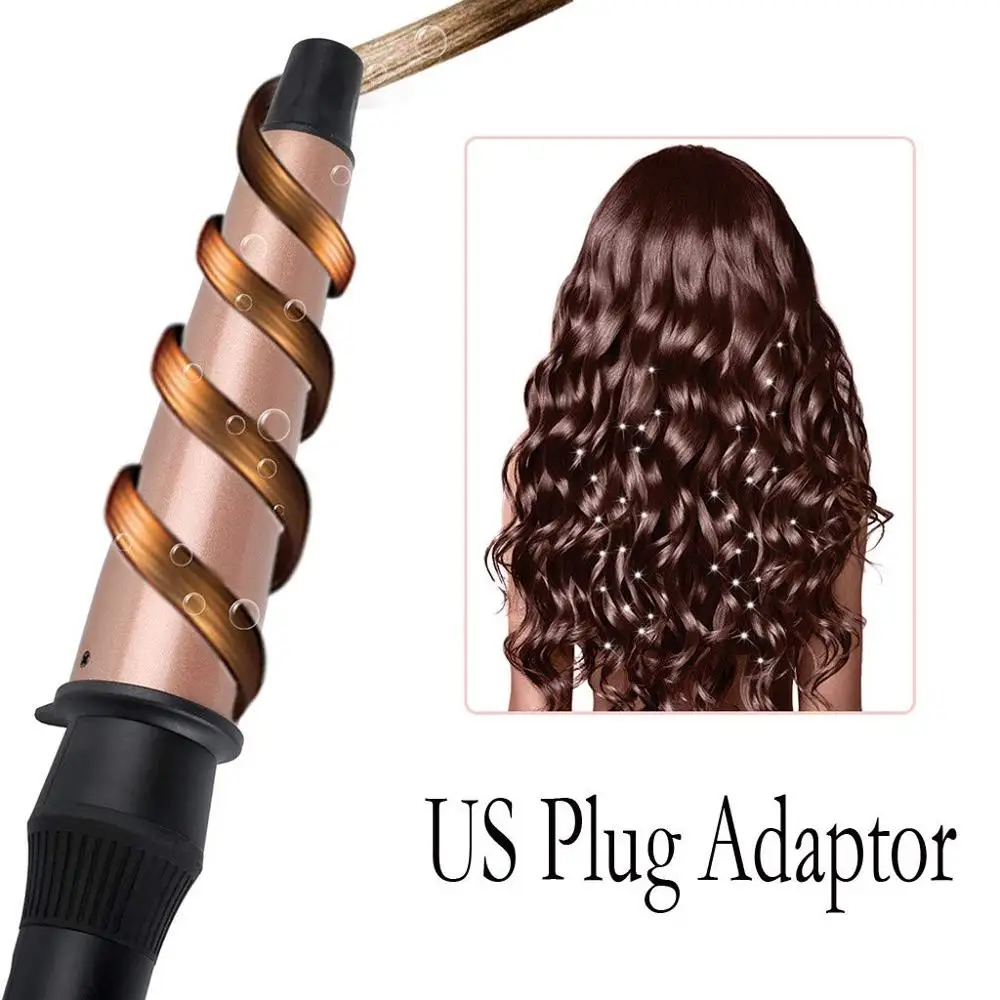 

Professional Curling Barrels Curling Bar Wands For Hair Styling Corrugation 25mm Rotating Hair Curler Styling Tools Styler