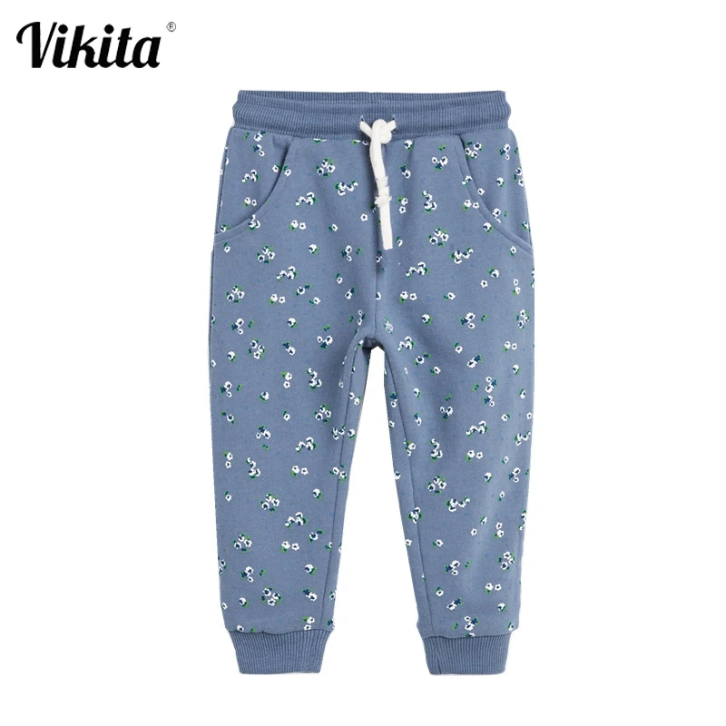 

VIKITA Kids Flower Pants Autumn Girls Casual Leggings Kids Spring Autumn Trousers Girls Cotton Trousers Children Clothing