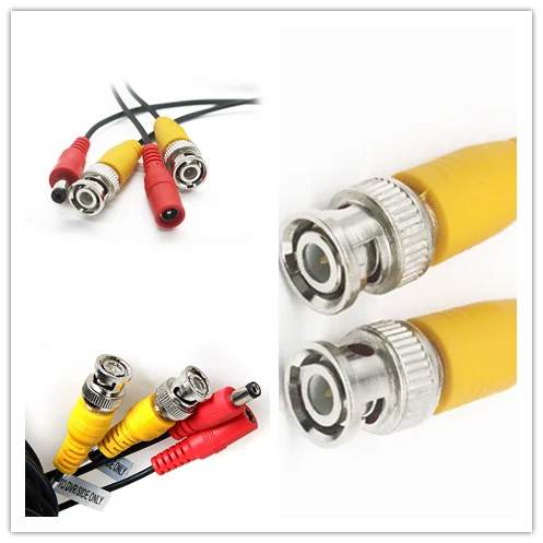 5/10/15/20/30m CCTV Cable BNC & DC Plug DVR Video Power Cable For Wired AHD Camera DVR Video Surveillance System Accessories