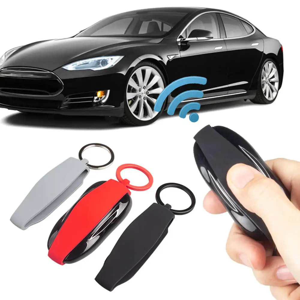 Силиконовый резиновый защитный чехол брелок для ключа Tesla Model3 S X Чехол