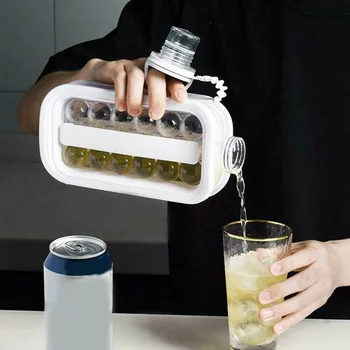 

2 In 1 Foldable Portable Ice Cubes Tray Ice Cubes Maker Storage Cold Kettle Convenient J99Store