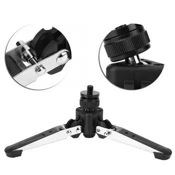 

Mini Three Feet Support Stand Tripod Monopod Base with 3/8in Mounting Screw Photo Studio Accessories