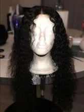 Rebecca Deep Wave-peluca Frontal de encaje 360, pelucas de cabello humano brasileño prearrancado, rizado profundo, 30 pulgadas