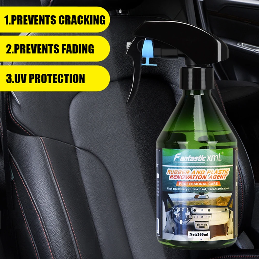 Car Cleaning Agent Nano Coating Durable Protection Auto Plastic Trim Restorer Safe Tire Polish Spray Rubber Renovation Kindness