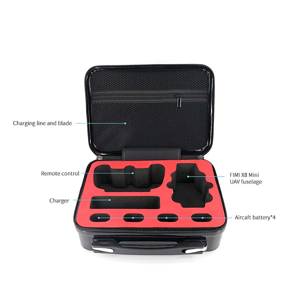 

Protective Box Suitcase Waterproof Storage Bag for FIMI X8 MINI Dust-Proof Handbag for Drone Full Set Accessories