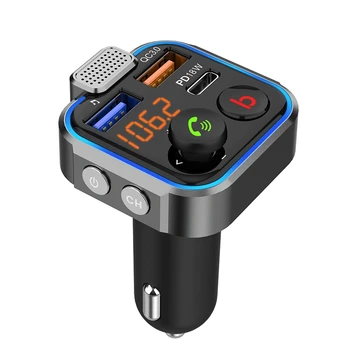 

BT23 Dual USB Car Charger with FM Transmitter Bluetooth Car Phone Charger