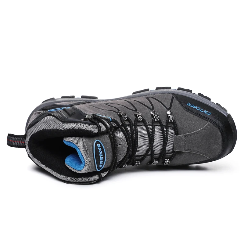 Ботинки OZERSK мужские зимние водонепроницаемые супертеплая кожа резина шерсть