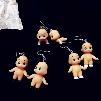 

New Arrival Funny Cupid Little Human Baby Drop Earrings Cool Fashion Party Night Club Angel Dangle Earrings Jewelry Brincos