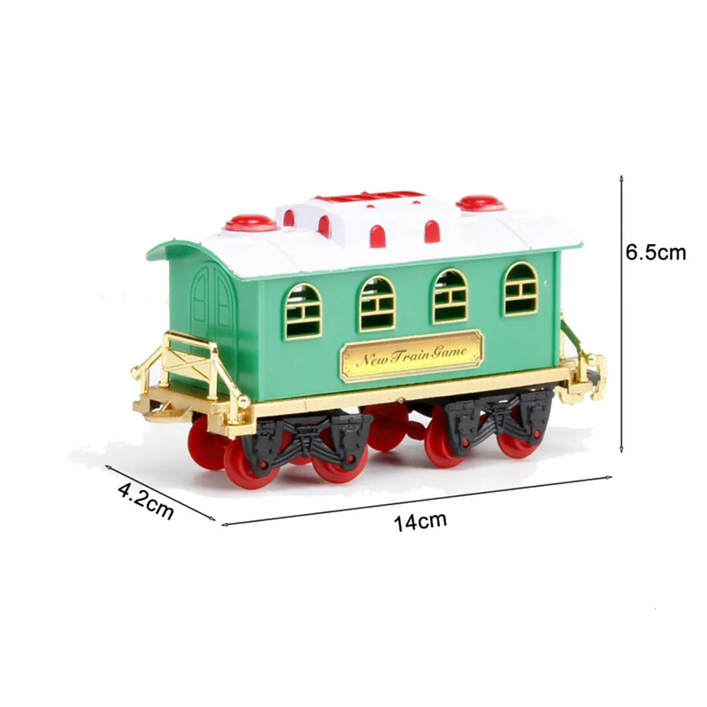 Рождественский поезд, набор железных дорожек, игрушки на батарейках, Рождественский поезд, рождественский подарок для детей, мальчиков и девочек, Рождественское украшение
