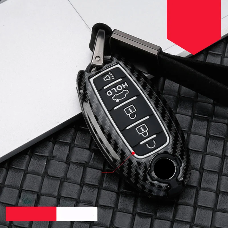 

Zinc Alloy Silicon Car Key Case Cover For Nissan Versa Maxima Rogue Armada Sentra Qashqai X-Trail For Infiniti FX35 QX50 2018