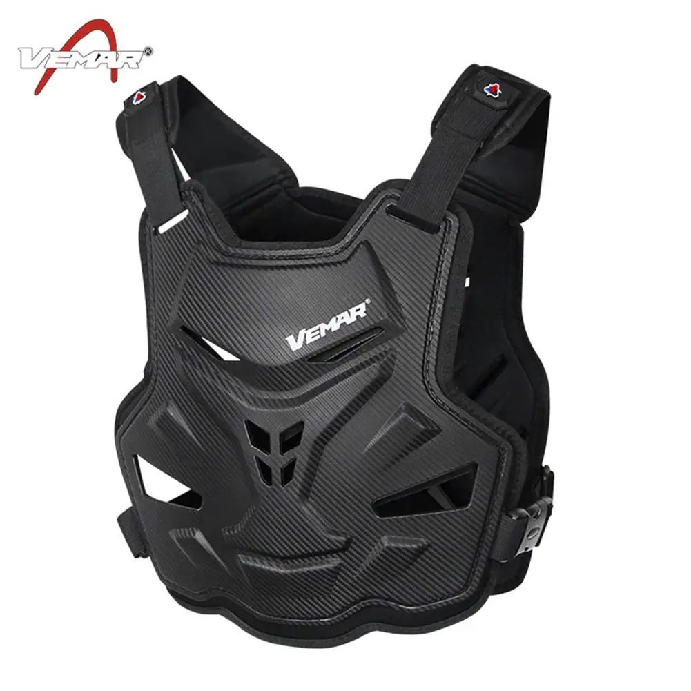 Motorcycle Vest Armor Motocross Protection Gear Motorbike Chest Back Protector Armour Vest Moto Racing Clothing colete motocros - Color: black