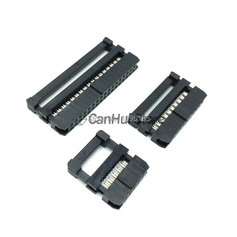 50Pcs FC-26P Female Idc Plug Flat Ribbon Cable Connectors Black 2.54MM 26P gt