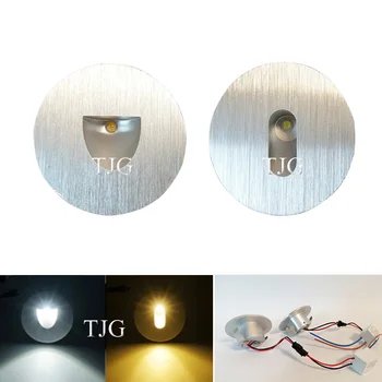 

New led wall light 3W Round Aluminum wall sconce Recessed footlight Indoor Stair step decorative night lights Modern wall lamp