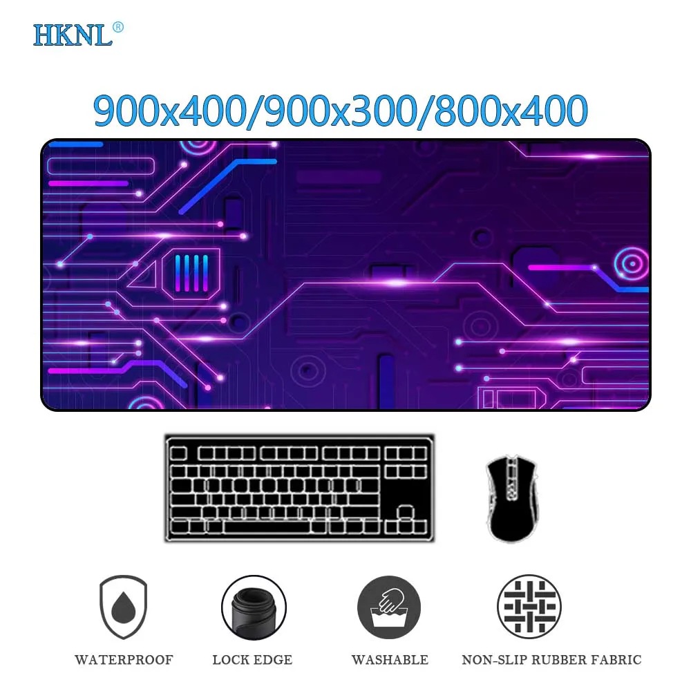 

Игровые аксессуары клавиатура стол коврик Мышь pad Pc компьютер Мышь Pad фиолетовый 900x400 Настройка аксессуары для геймеров компьютер deskmat